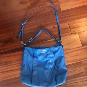 Coach blue hobo bag